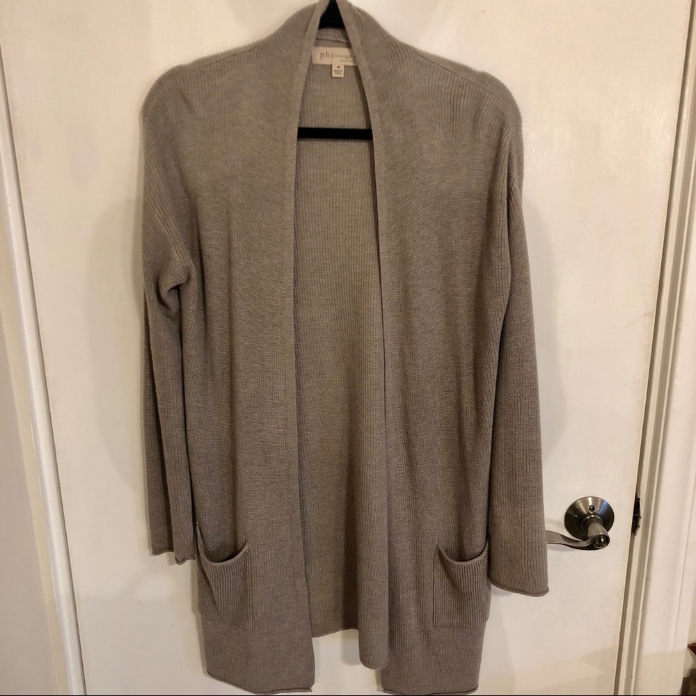 Philosophy Taupe Cardigan